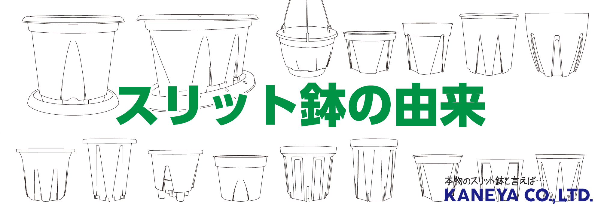 スリット鉢の由来